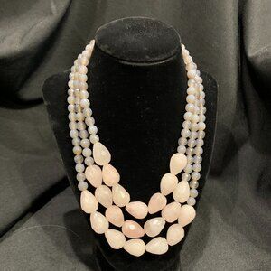 NWOT Lia Sophia Rose Water Necklace (Kiam Collection)